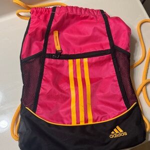 Adidas Pink and Black Sports Sack